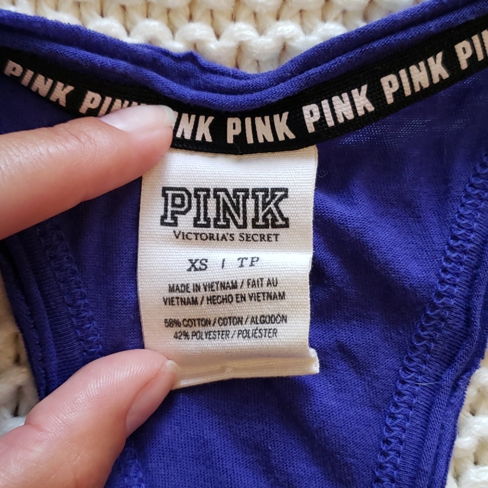 VS Pink Racerback Tank - Picture 3 of 3